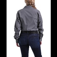 Cinch Jeans  Women's Charcoal Solid Button-Up Shirt